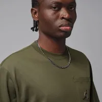 Nike Jordan мужские футболка цвет зеленый