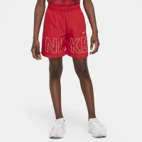 Nike Multi Big дитячі Woven тренувальні шорти колір червоний