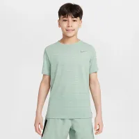 Nike Dri-FIT Miler Big детские (для мальчиков) тренировочные Top цвет зеленый