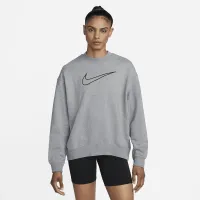 Nike Dri-FIT Get Fit жіноча з круглим вирізом світшот колір сірий