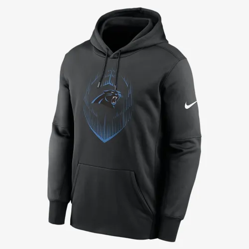 Carolina Panthers Icon Men’s Nike Therma NFL Pullover Толстовка з капюшоном колір чорний