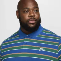 Nike Club чоловічі Striped Polo блакитний