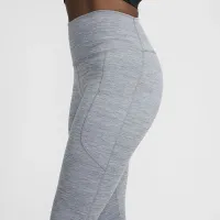 Nike One женская С высокой Талией 7/8 лосины с карманамицвет серый