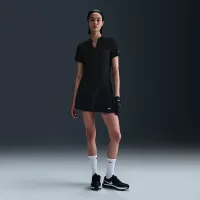 Nike Tour женская Dri-FIT Short-Sleeve Blade Jacquard для гольфа Polo цвет черный