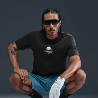 Nike чоловічі для гольфу футболка колір чорний