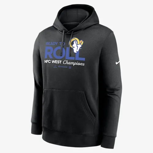 Los Angeles Rams 2024 NFC West Champions Trophy Collection мужские Nike NFL Pullover Толстовка с капюшоном цвет черный