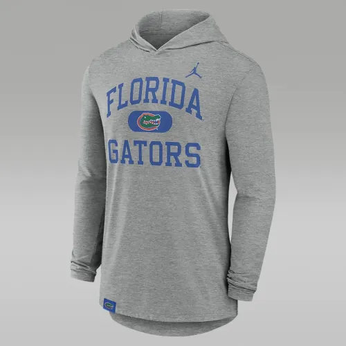 Florida Gators Blitz чоловічі Nike Dri-FIT College Long-Sleeve Hooded футболка колір сірий