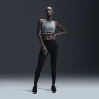 Nike Pro жіноча Dri-FIT Cropped Tank Top колір сірий