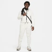Nike Sportswear Tech Fleece Big дитячі (Girls') Full-Zip Толстовка з капюшоном (Extended Size) колір коричневий
