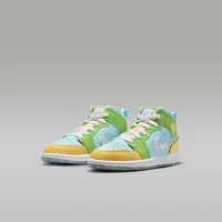 Nike Jordan 1 Mid SE Little Kids' взуття Blue