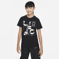 Liverpool FC Big дитячі Nike Soccer футболка колір чорний