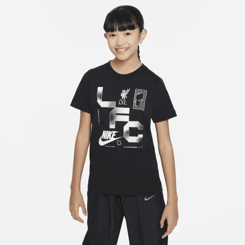Liverpool FC Big дитячі Nike Soccer футболка колір чорний