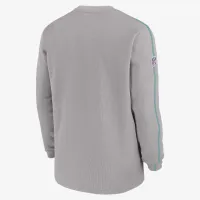 Miami Dolphins Sideline Coach Men’s Nike NFL Long-Sleeve Top колір сірий