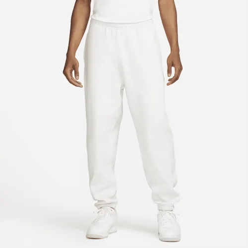 Nike Solo Swoosh чоловічі Fleece Pants колір сірий