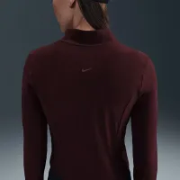 Nike Zenvy женская Dri-FIT Full-Zip Long-Sleeve Top цвет красный