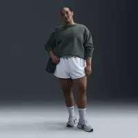Nike Sportswear Phoenix Fleece женская оверсайз Crew-Neck свитшот (большие размеры) цвет зеленый