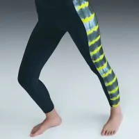 Nike x Norцвет черный Norцвет белый женская С высокой Талией 7/8 Printed лосины синий