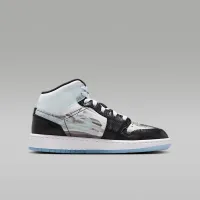 Nike Air Jordan 1 Mid Sneaker School Big детские Кроссовки цвет черный