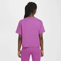 Nike Sportswear Essential Big детские (Girls') футболка цвет фиолетовый