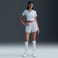 Nike Sportswear Essential женская Short-Sleeve Polo Top синий