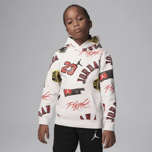 Nike Jordan MJ Essentials Little детские Printed Pullover Толстовка с капюшоном цвет белый