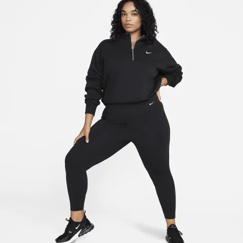 Nike Universa жіноча Medium-Support З високою талією Full-Length лосіни з кишенями(великі розміри) колір чорний