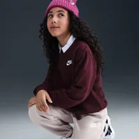 Nike Sportswear Club Fleece Big детские Loose Pants цвет фиолетовый