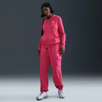 Nike Sportswear Club Fleece женская Mid-Rise оверсайз Cargo Sweatpants Pink