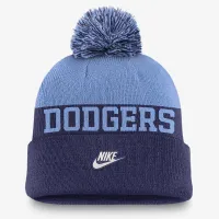 Brooklyn Dodgers Rewind Peak мужские Nike MLB Cuffed Pom Beanie синий