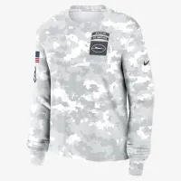 New York Jets Salute to Service Edge Lockup жіноча Nike Dri-FIT NFL Long-Sleeve футболка колір білий