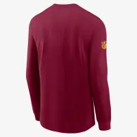 Washington Commanders Sideline Team Issue мужские Nike Dri-FIT NFL Long-Sleeve T-Shirt Red