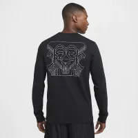 Nike LeBron мужские Max90 Long-Sleeve баскетбольные футболка цвет черный