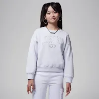 Nike Jordan Big детские 1st Baby синий Crew Top цвет серый
