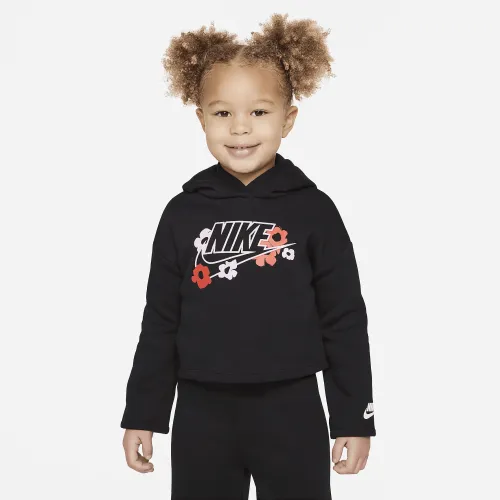 Nike Floral Fleece Toddler Graphic Толстовка с капюшоном цвет черный