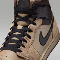 Nike Air Jordan 1 Mid чоловічі Кросівки колір коричневий