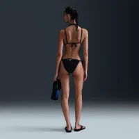 Nike Swim Essential жіноча Tie-String Bikini Bottom колір чорний