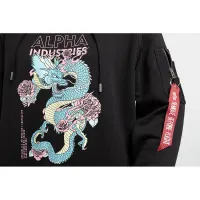 Кофта/футболка Alpha Industries Heritage Dragon Hoody 10604203 - Чорна