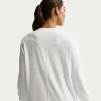 Nike One Relaxed жіноча Dri-FIT Long-Sleeve Top колір білий