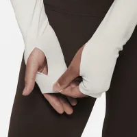 Nike Zenvy женская Dri-FIT Long-Sleeve Top цвет коричневый