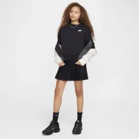 Nike Sportswear Club Fleece Girls' Boxy Crew-Neck свитшот цвет черный