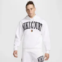 NikeCourt Heritage мужские Dri-FIT Fleece Tennis Толстовка с капюшоном цвет белый