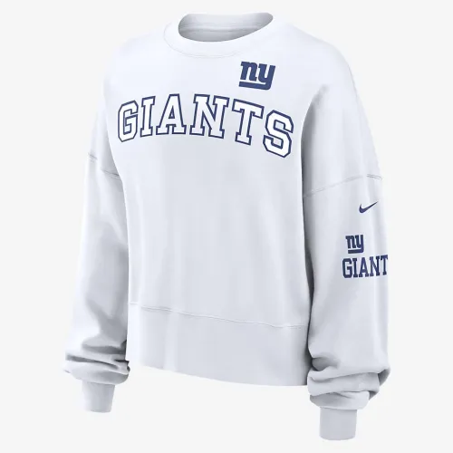 New York Giants женская Nike NFL Pullover Crew цвет белый