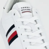 Кроссовки Tommy Hilfiger Corporate Leather Cup Stripes FM0FM04732-YBS - Белые