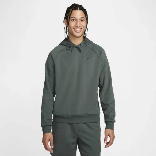 Nike Primary Fleece мужские Dri-FIT UV Pullover Performance Толстовка с капюшоном цвет зеленый