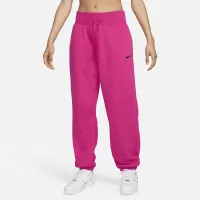 Nike Sportswear Phoenix Fleece женская С высокой Талией оверсайз Sweatpants Pink