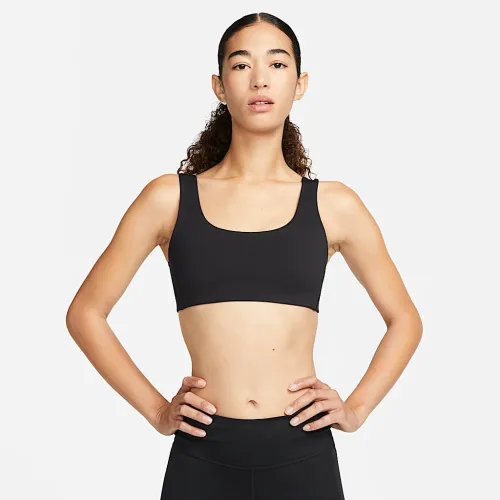 Nike Alate All U женская Light-Support Lightly Lined U-Neck Sports Bra цвет черный