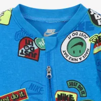Nike Sportswear Baby (0-9M) Printed Footed Coverall блакитний