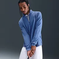 Nike Tour чоловічі 1/2-Zip для гольфу Top блакитний