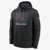New York Giants Crucial Catch Club чоловічі Nike NFL Pullover Толстовка з капюшоном колір чорний