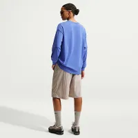 Nike Sportswear женская оверсайз Long-Sleeve футболка синий